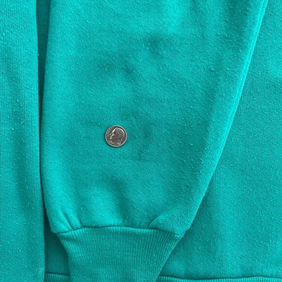 Vintage | "Grand Teton" Crew Neck Raglan Graphic Sweatshirt - Sz S / Aqua - Picture 9 of 10